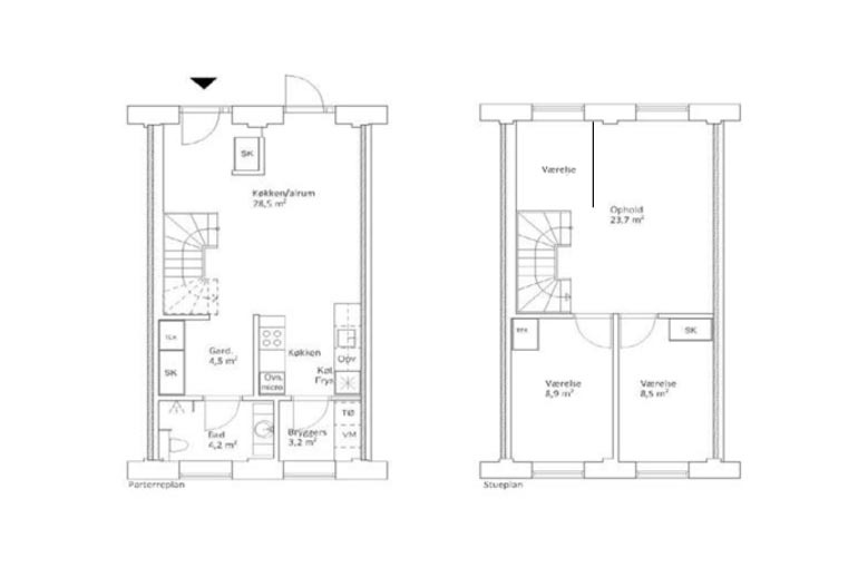 Lejlighed på 108 m2 i Odense C, Grønnegade 