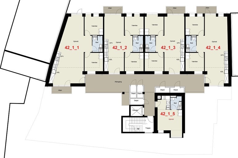 Lejlighed på 97 m2 i Odense C, Vesterbro 