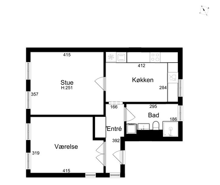 Lejlighed på 67 m2 i Odense C, Sdr. Boulevard 