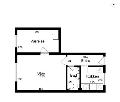 Lejlighed på 48 m2 i Assens, Korsvang 