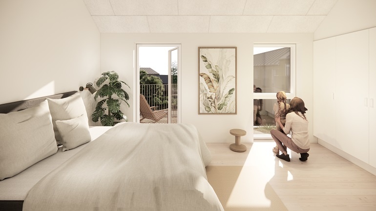 Lejlighed på 101 m2 i Årslev, Takvingen 