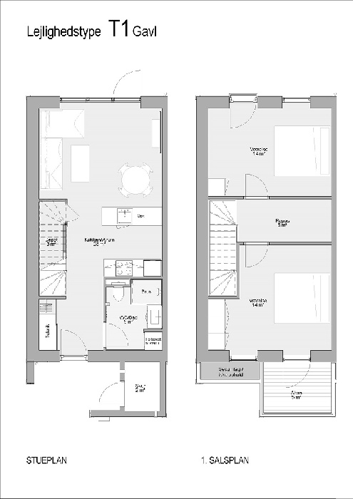 Lejlighed på 94 m2 i Årslev, Takvingen 