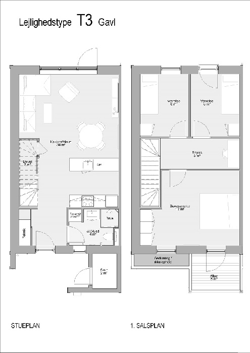 Lejlighed på 106 m2 i Årslev, Takvingen 