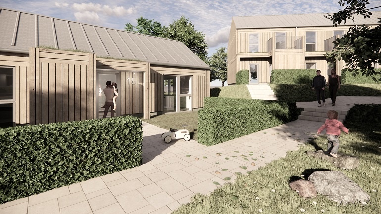 Lejlighed på 94 m2 i Årslev, Takvingen 