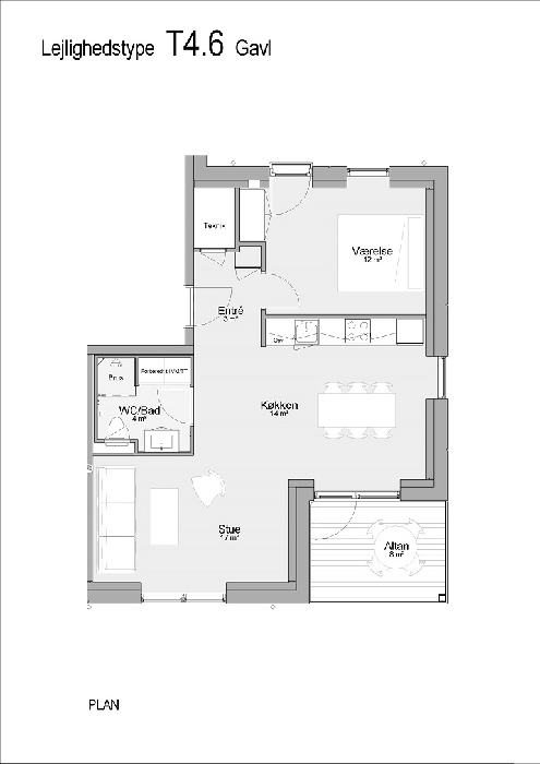 Lejlighed på 81 m2 i Årslev, Admiralen 