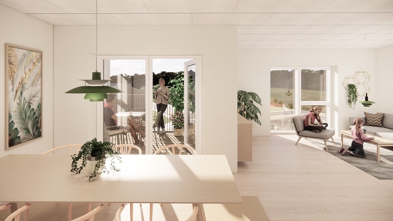 Lejlighed på 79 m2 i Årslev, Takvingen 