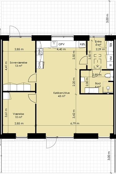 3-room apartment in Ringe image 2