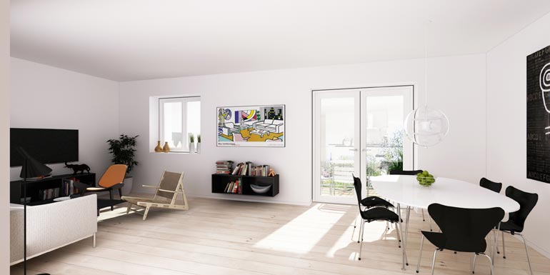 Lejlighed på 95 m2 i Odense C, Mågevej 